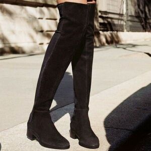 ⚡️SALE⚡️ NWT Tory Burch Caitlin Over The Knee Stretch Suede Black Boots
